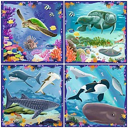 Puzzle Up - Ocean Life Puzzle (64, 72, 81, 90 pc)