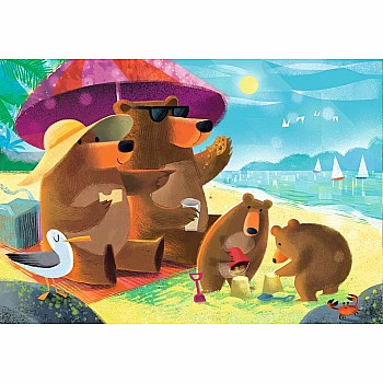 Ravensburger "Bear Family Vacations" (24 Pc 2 in 1 Puzzle