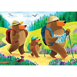 Children’s Jigsaw Puzzle Bear Family Vacations - 24 Pieces Puzzle