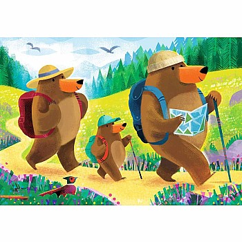 Ravensburger "Bear Family Vacations" (24 Pc 2 in 1 Puzzle