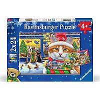 Christmas Kitties 2x24 Pc Puzzle