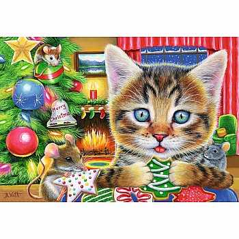 Ravensburger "Christmas Kitties" (24 Pc 2 in 1 Puzzle)