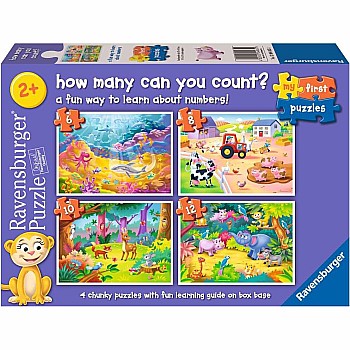 Ravensburger "My First Puzzles: How Many Can You Count? (6,8,10,12 pc Puzzles)