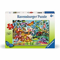   60 pc Backyard Bug World Puzzle