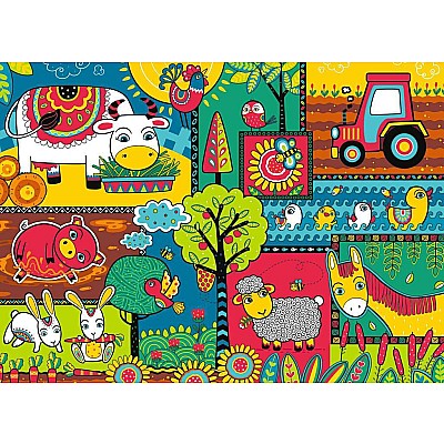 A Day at the Farm 60 Pc Puzzle
