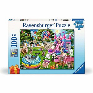 Tiara Birthday Party 100 Pc Puzzle