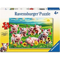 Precious Piglets 60 Pc Puzzle