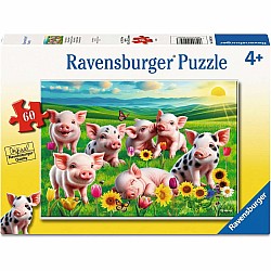 Precious Piglets 60 Pc Puzzle