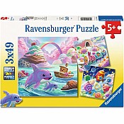 Candy Coastline 3x49pc Puzzles