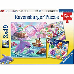 Candy Coastline Puzzles (3x49 Pieces)