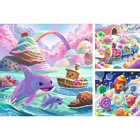 Candy Coastline Puzzles (3x49 Pieces)