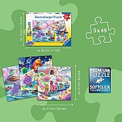 Candy Coastline 3x49pc Puzzles