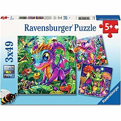 Baby Garden Dragons 3x49 Pc Puzzle