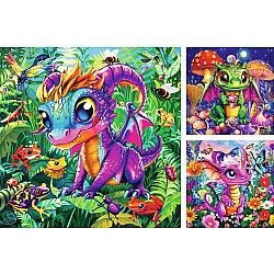 Baby Garden Dragons 3x49 Pc Puzzle