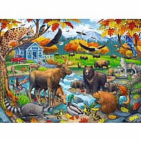  150 pc Wildlife Gathering Puzzle