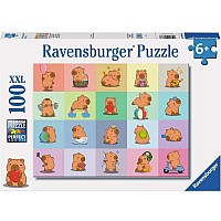 Capybara 100 Pc XXL Puzzle