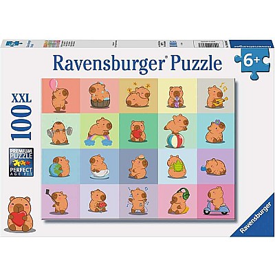 Capybara 100 Pc XXL Puzzle
