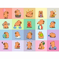 Capybara 100 Pc XXL Puzzle