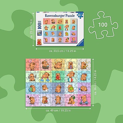 Capybara 100 Pc XXL Puzzle