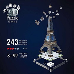 Ravensburger "Iconics Eiffel Tower, Night Ed." (216 pc 3D Puzzle)
