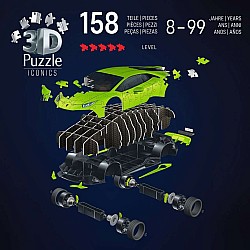 3D Iconics Lamborghini EVO Green 108 Pieces