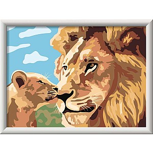 Lion and Baby Puzzle (Painting products)