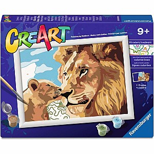 Lion and Baby Puzzle (Painting products)