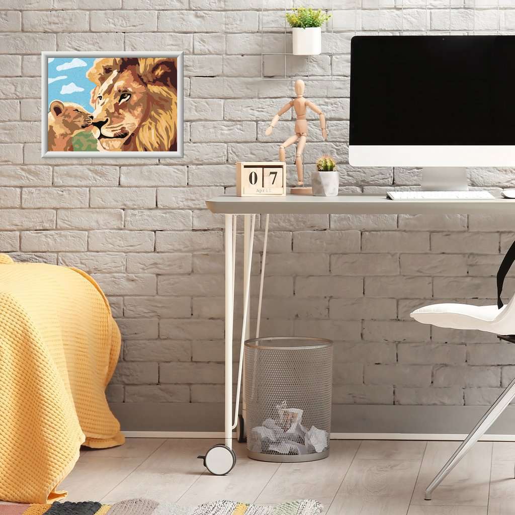 Lion and Baby Puzzle (Painting products)