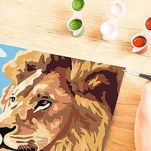 Lion and Baby Puzzle (Painting products)