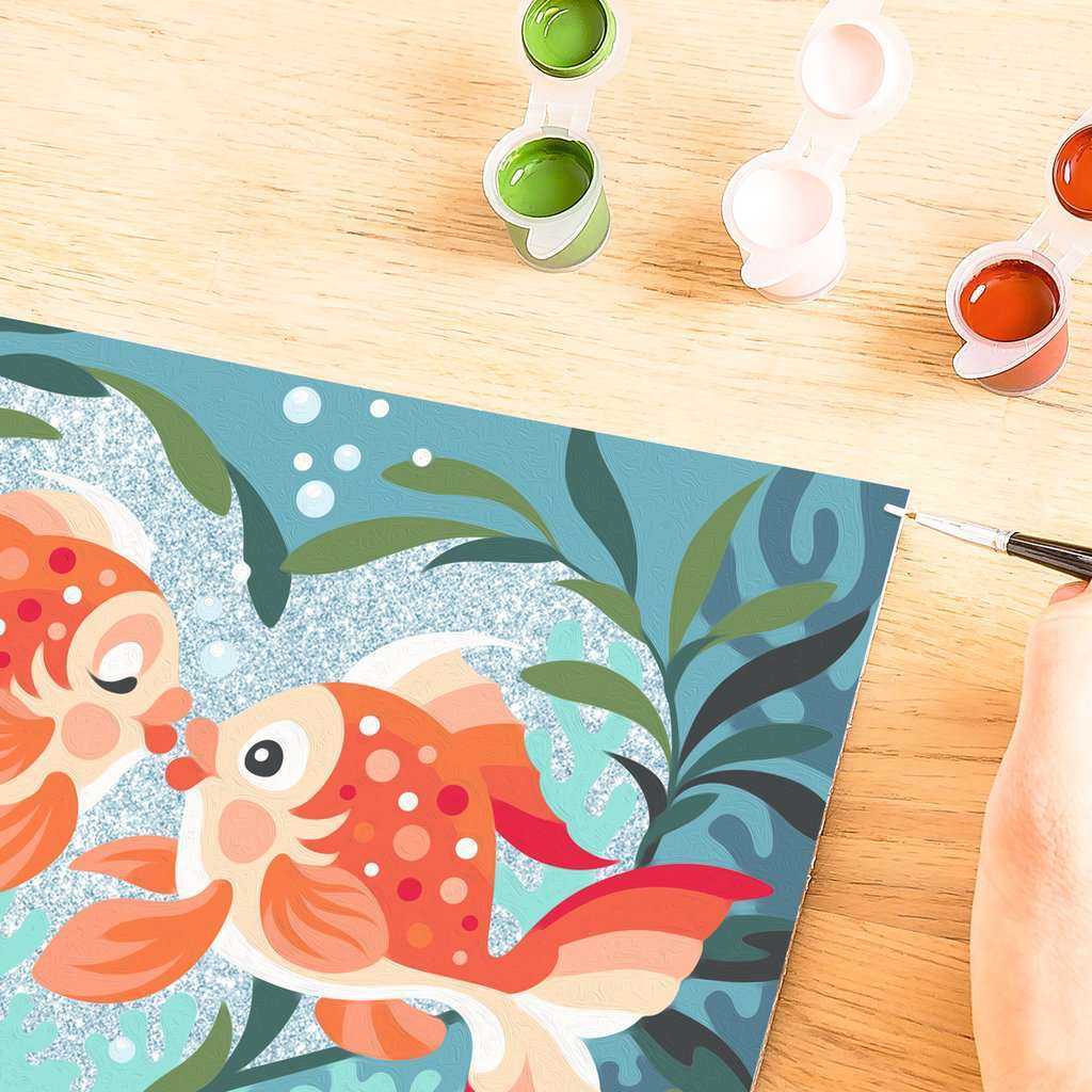 Fish in Love Puzzle (Painting products)