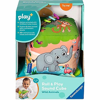 Roll & Play Sound Cube: Wild Animals