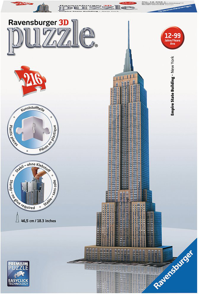 Vervormen Harde ring Alternatief voorstel Ravensburger - Empire State Building 3D Puzzle - Automobuild