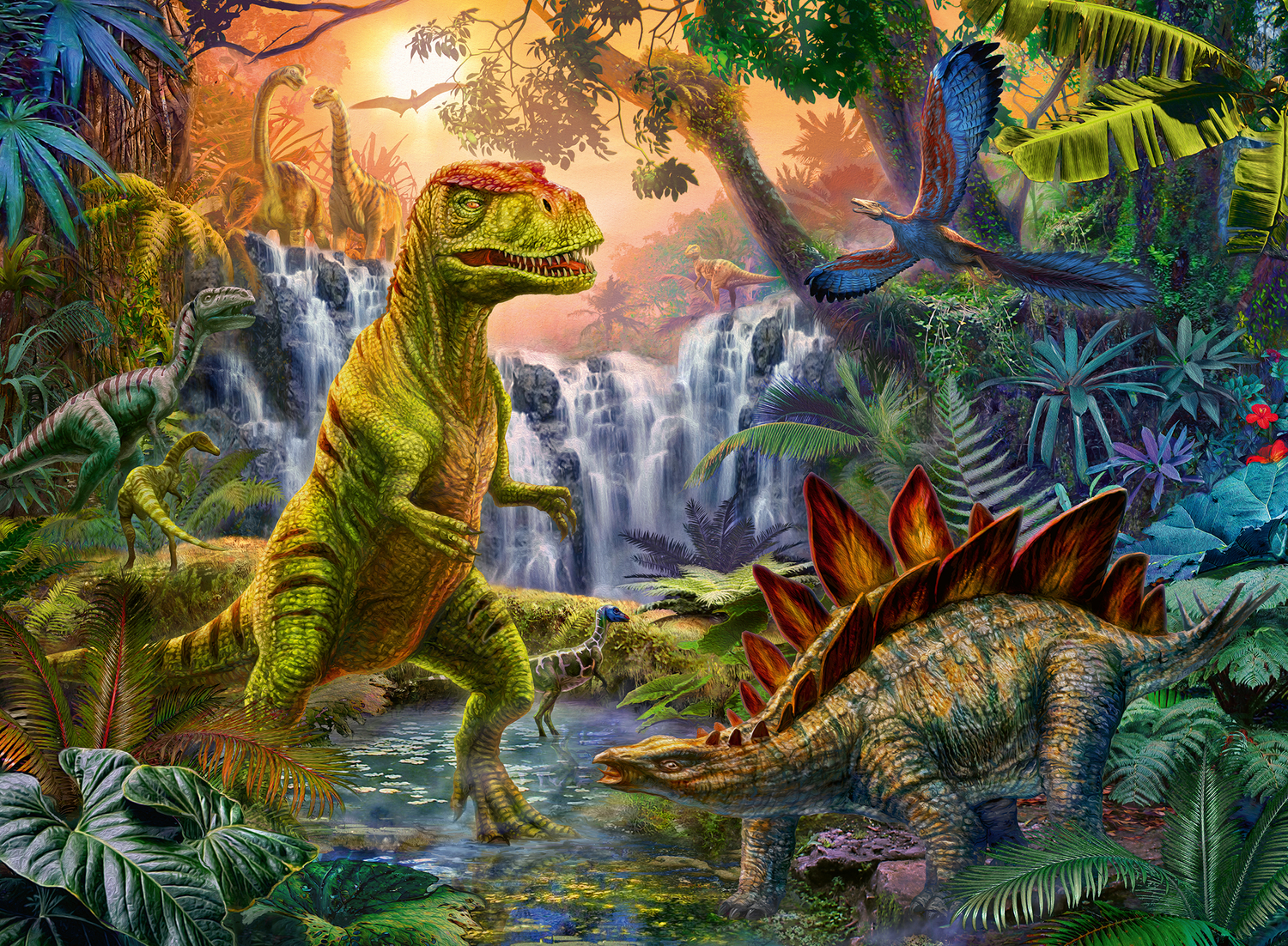 Ravensburger "Dinosaur Oasis" Pc Puzzle) - Teaching and Books