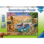 Ravensburger 100 Piece Puzzle Savannah Jungle Waterhole