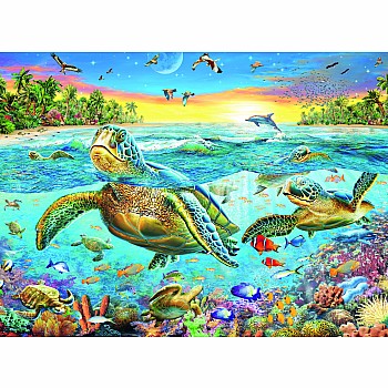 Ravensburger "Swim With Sea Turtles" (100 Pc Puzzle)