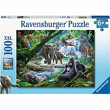 Jungle Animals Puzzle - 100 Piece