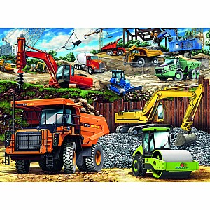 100 Pc Construction Vehicles Puzzle