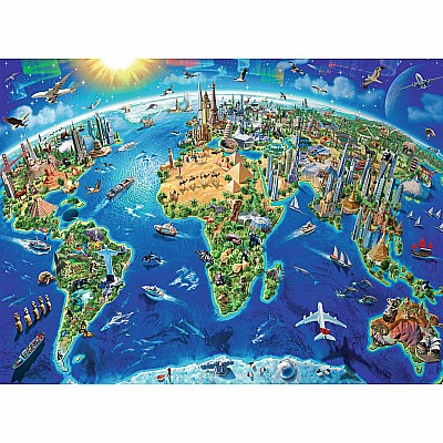 World Landmarks Map (300 pc) Ravenburger
