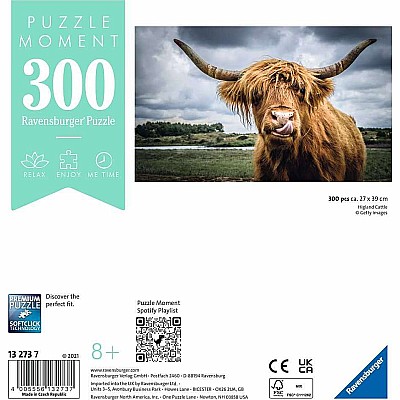 Puzzle Moments: Highland Cattle (300 pc ) Ravensburger