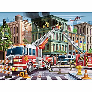 Fire Truck Rescue (100 pc Puzzle)