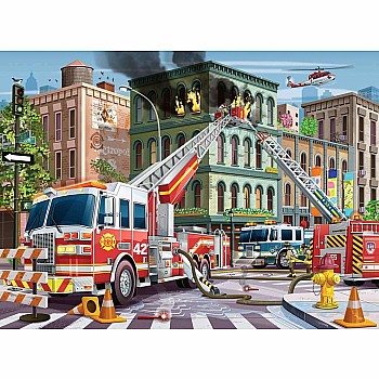 Fire Truck Rescue (100 pc Puzzle)