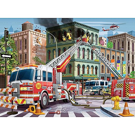 Fire Truck Rescue (100 pc Puzzle)