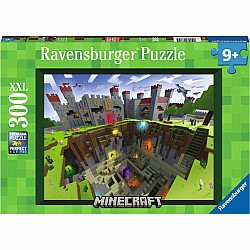 300 Piece Puzzle, Minecraft Cutaway 