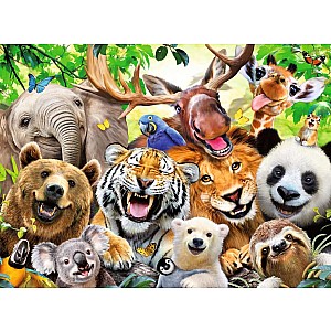 Exotic Animals Selfie 300 Pc Puzzle