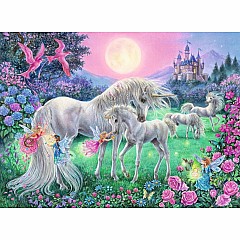 Unicorns in the Moonlight 100 Pc Puzzle (glow)