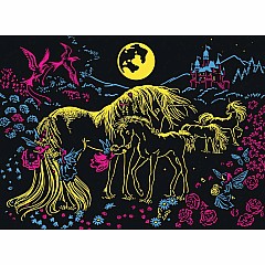 Unicorns in the Moonlight 100 Pc Puzzle (glow)
