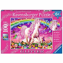 Horse Dream Glitter Puzzle 100 Piece