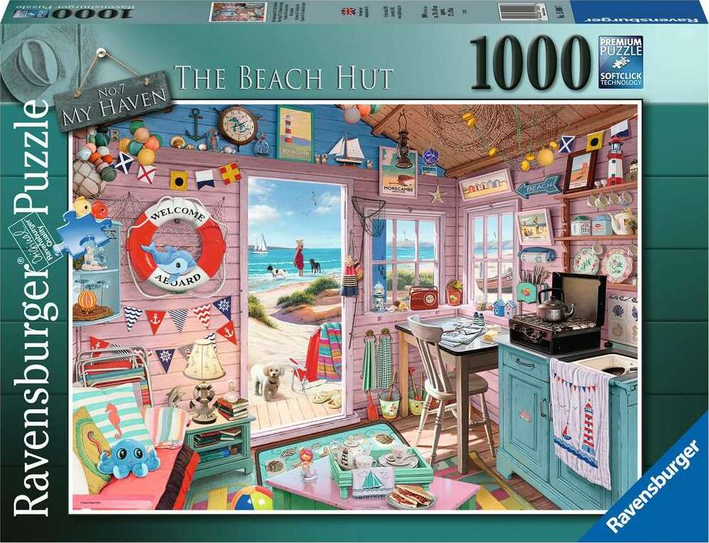 Ravensburger Beach House Hawaii 1000 Adult Decompression Puzzles Gift Toys New 