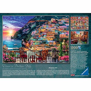 1000 Pieces Brand New Ravensburger 'Dinner in Positano' Jigsaw Puzzle 