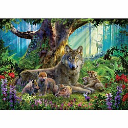 1000 Piece Puzzle, Wolves in the Forest